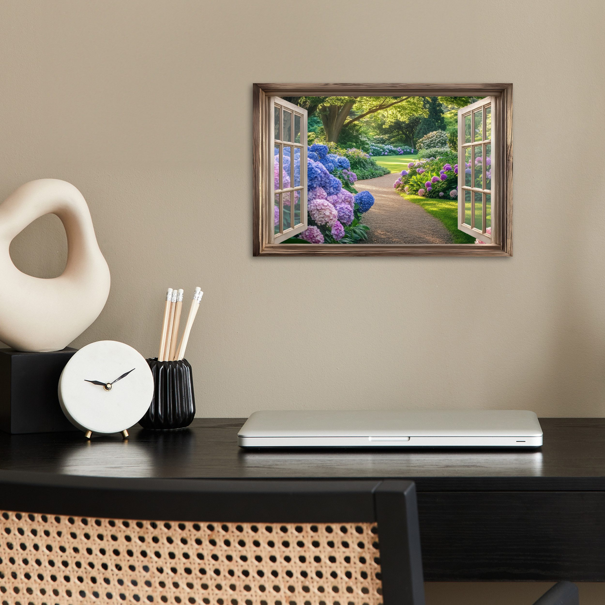 MuchoWow Poster Aussicht - Garten - günstig online kaufen