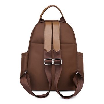 FIDDY Cityrucksack Damen-Geldbörse, Laptop-Rucksack, Reise-Umhängetasche (Künstliche Leder wasserdichte Multi -Funktionen mit großer, Kapazitätsrucksack mit großer Kapazität)