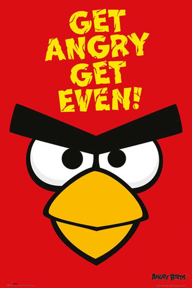 Poster Angry Birds - Poster - Get Angry Get Even