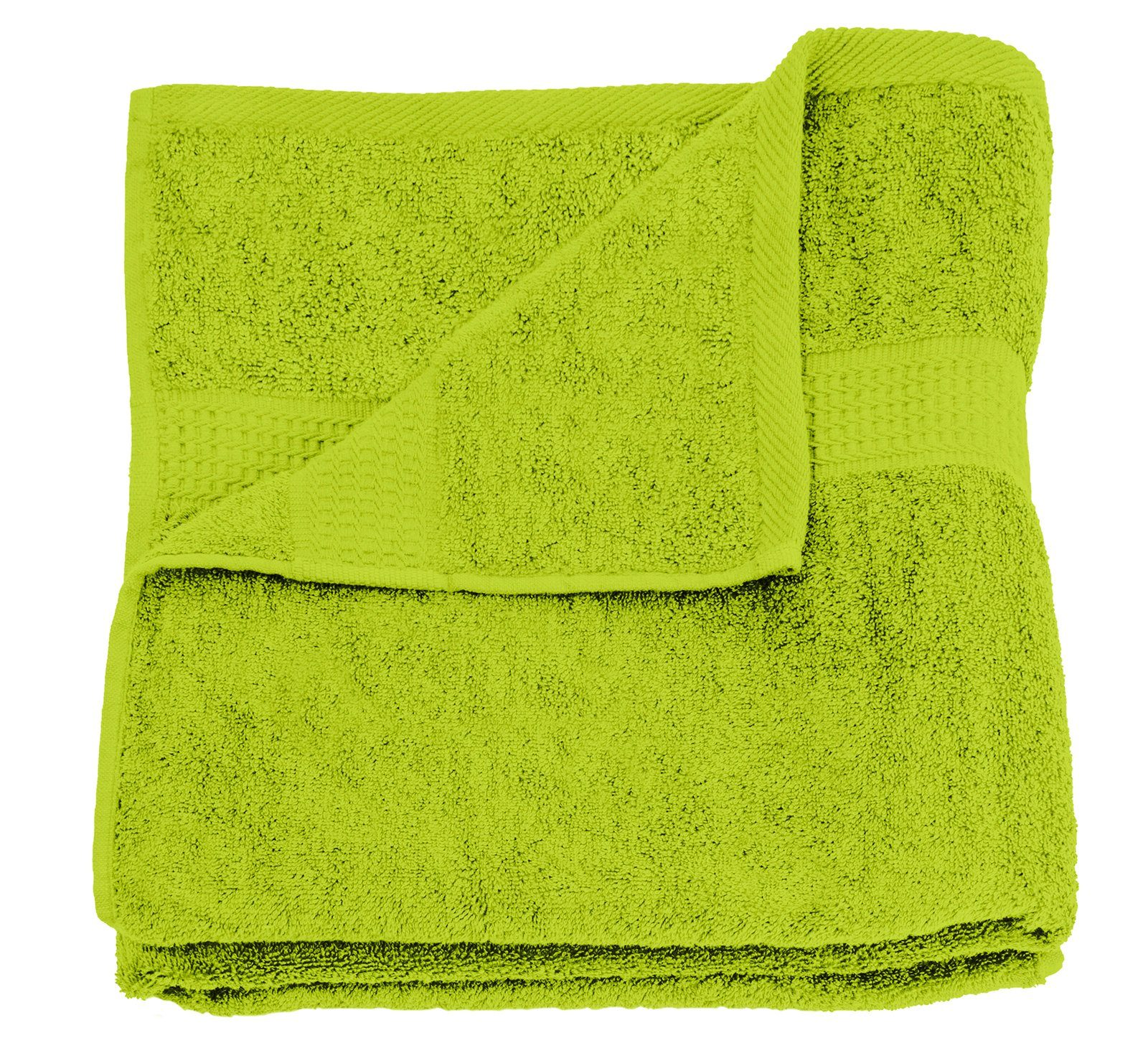 Royal, Frottee One (2-St), saugfähig Home grün Duschtücher mit Bordüre,