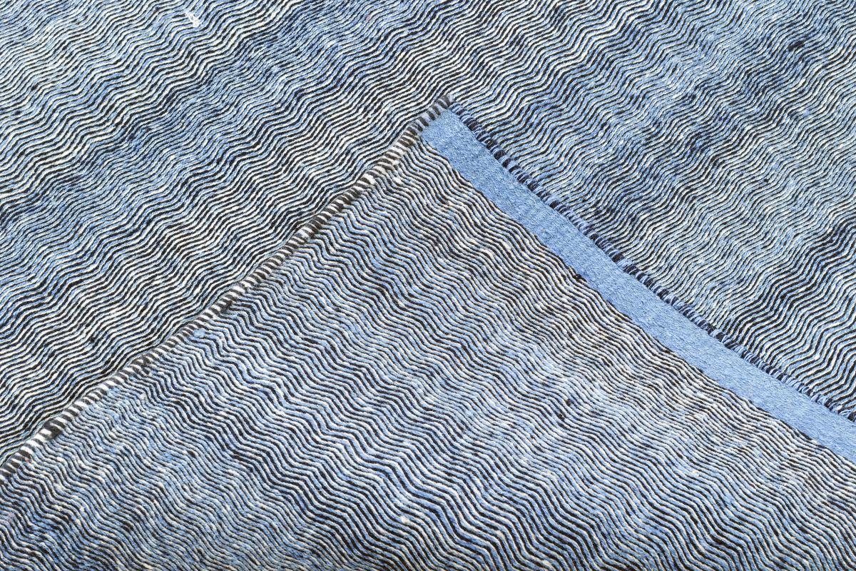 Handgewebter Trading, 4 mm Orientteppich Fars Kelim Höhe: Nain Orientteppich rechteckig, 138x210 / Perserteppich,