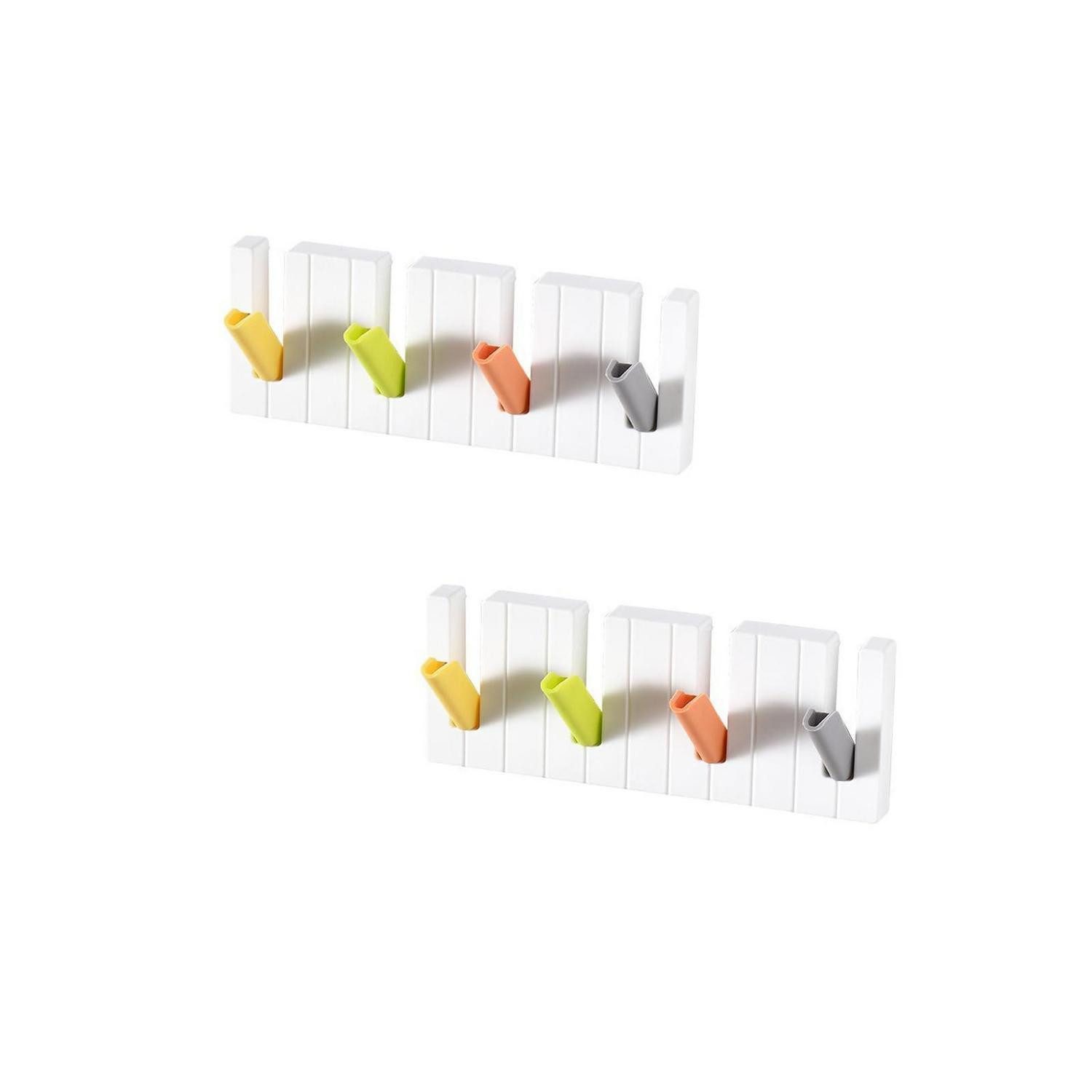 LuxusKollektion Klebehaken Selbstklebend Garderobenhaken 2er Set, (2-St)