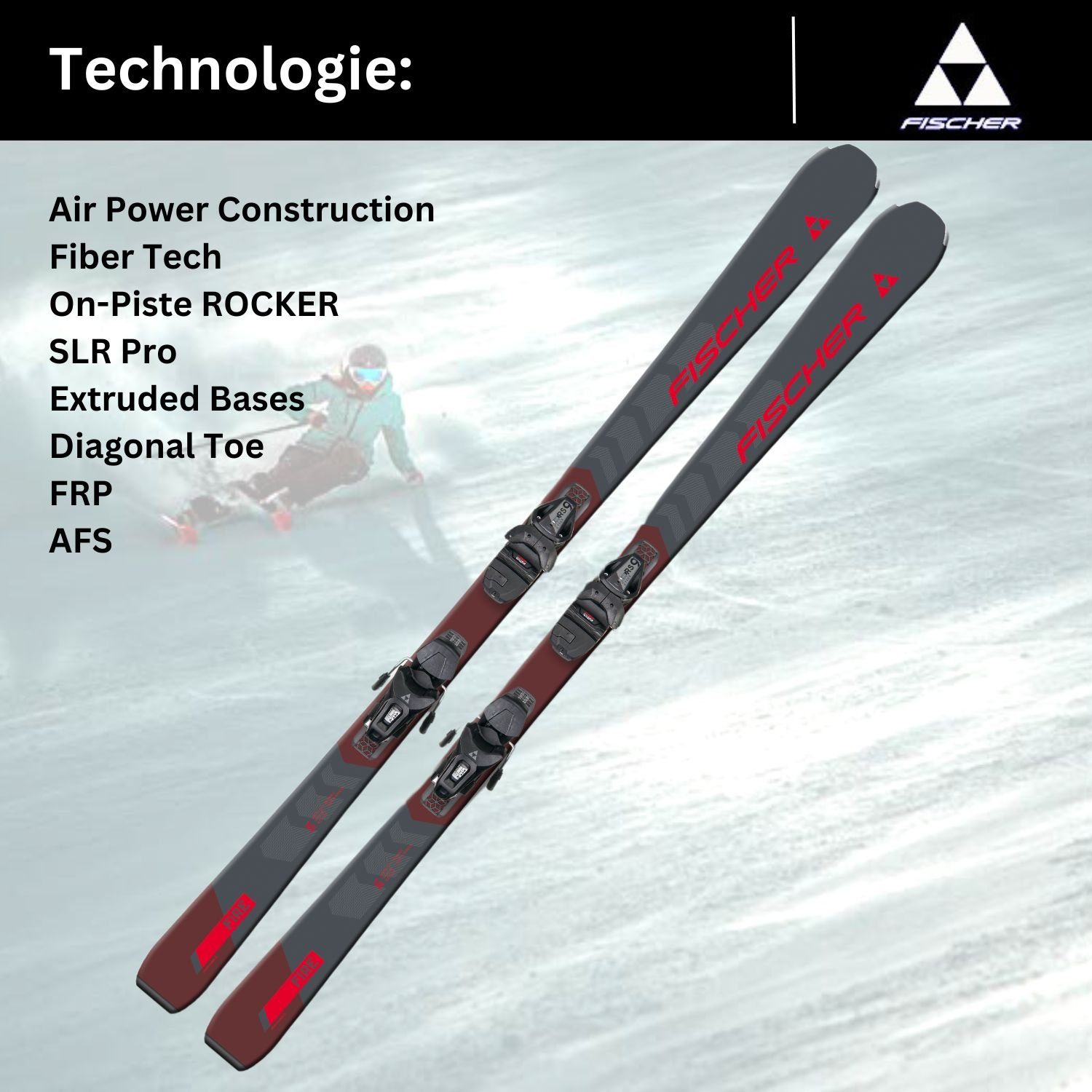 Z2,5-9 RS9 SLR On-Piste-Rocker Fire Fischer + Ski, SLR RC Ski Sports Fischer 2024 Bindung