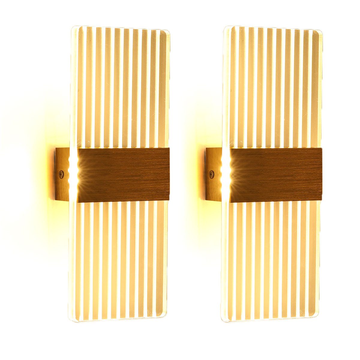 oyajia LED Wandleuchte 2 Stück Wandleuchte günstig online kaufen