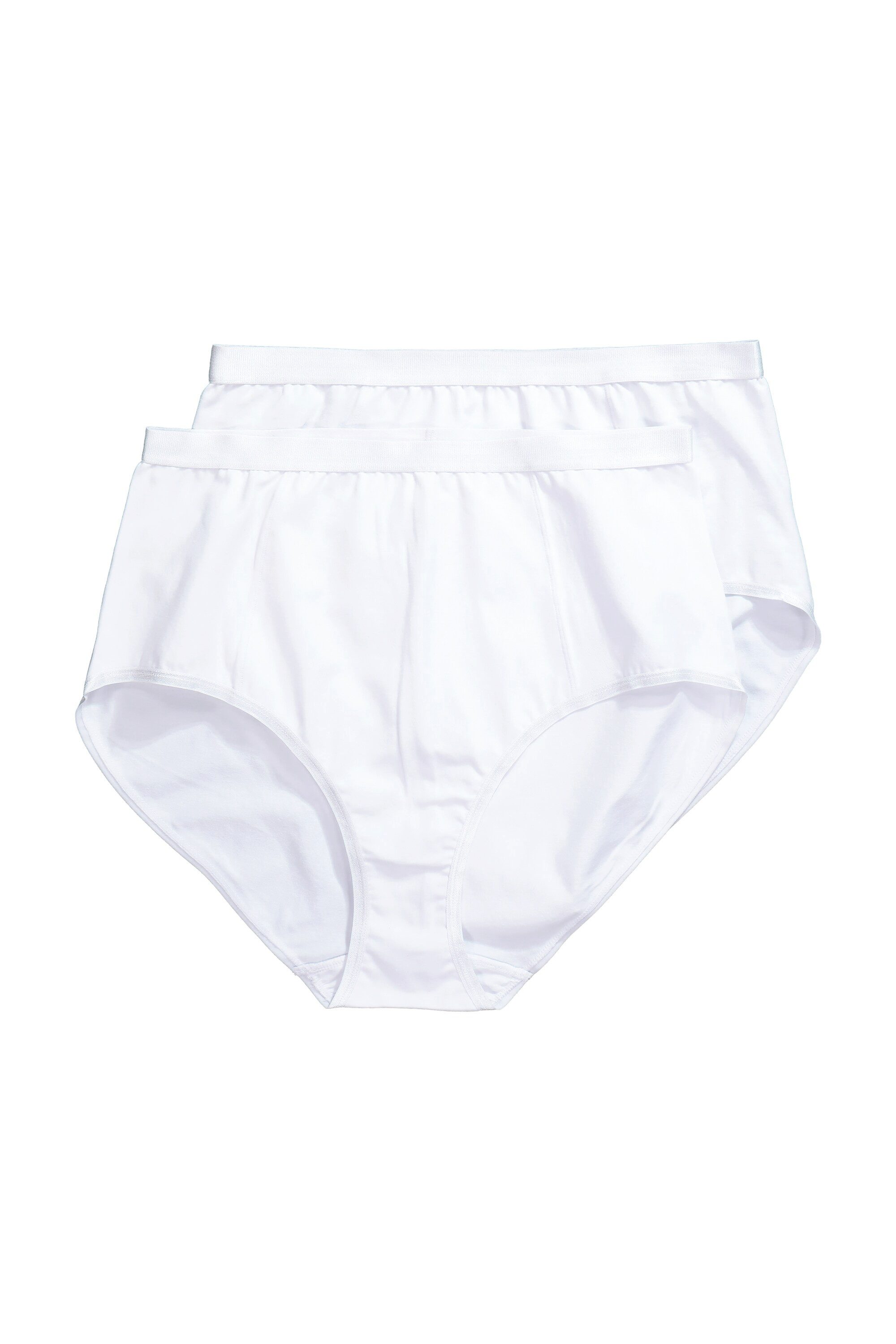 Ulla Popken Miederhose Shaping-Maxislips 2er-Pack Biobaumwolle