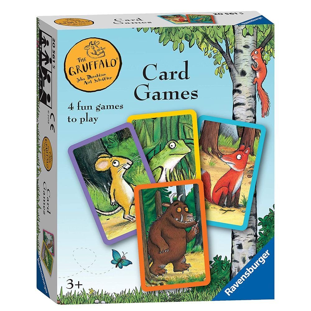 DER GRÜFFELO Spiel Kartenspiel 4 in 1 Spiele Der Grüffelo Ravensburger Spiel, Kartenspiel