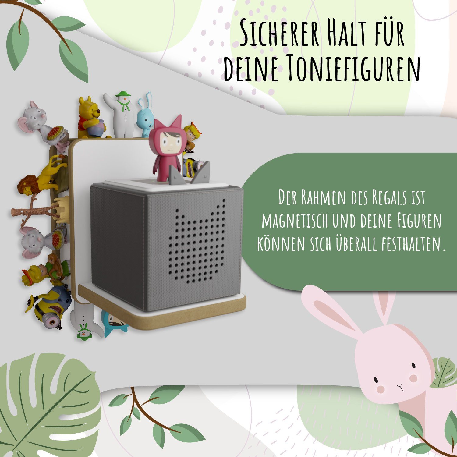 Holzura Kinderregal Holzura Regal für Toniebox Tonieregal für Toniefiguren günstig online kaufen