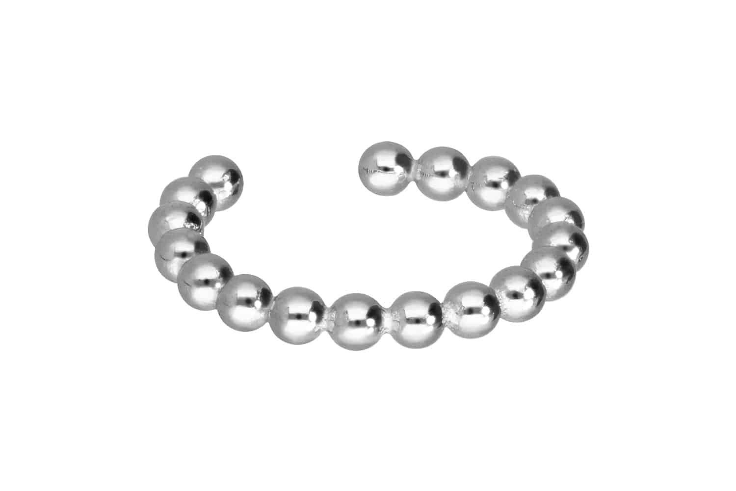 PIERCINGLINE Fake-Spirale Chirurgenstahl Fake Ohrring KUGELN (Fake Piercing-Ringe, 1-tlg)