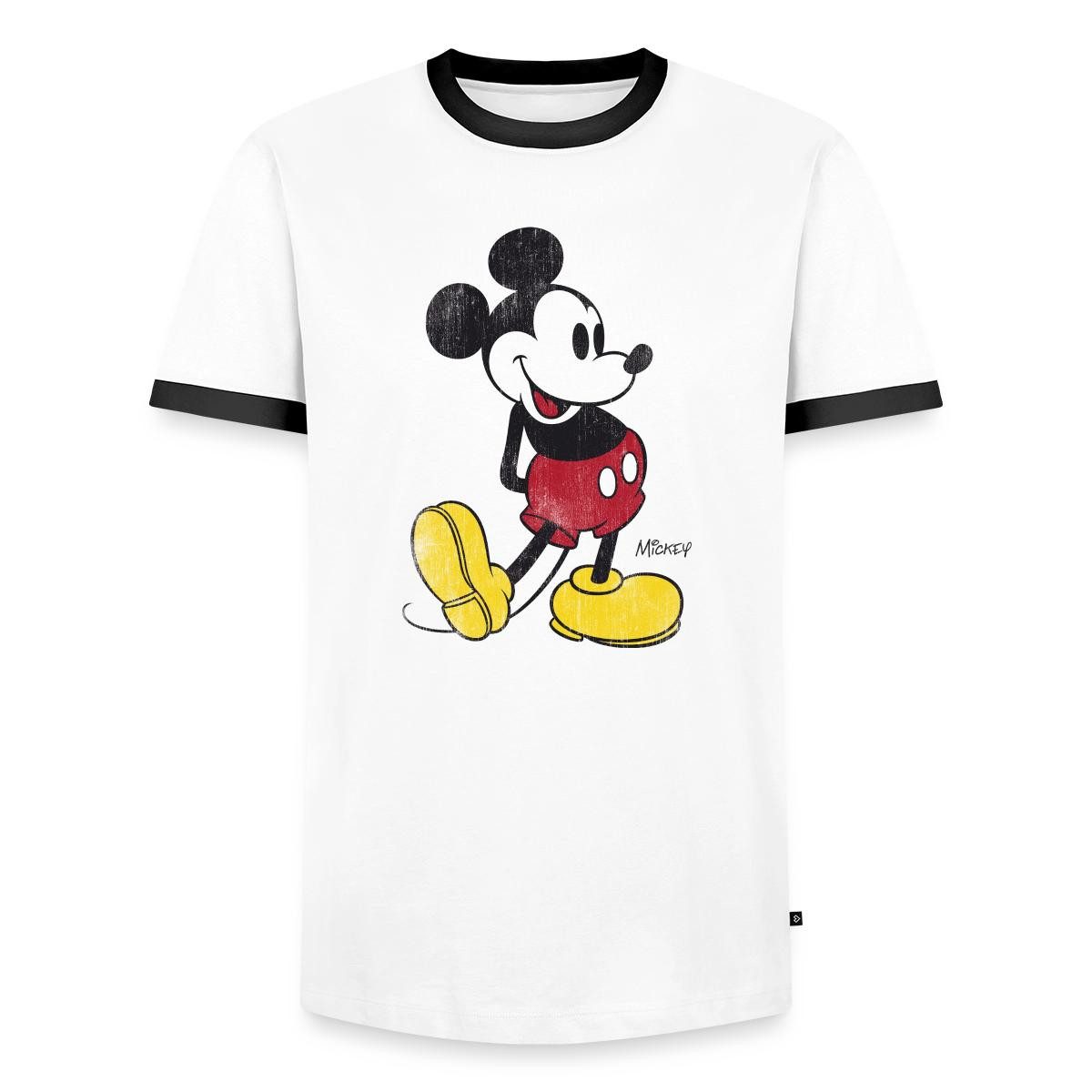 Spreadshirt T-Shirt Mickey & Minnie Klassisch Männer Kontrast T-Shirt (1-tlg)