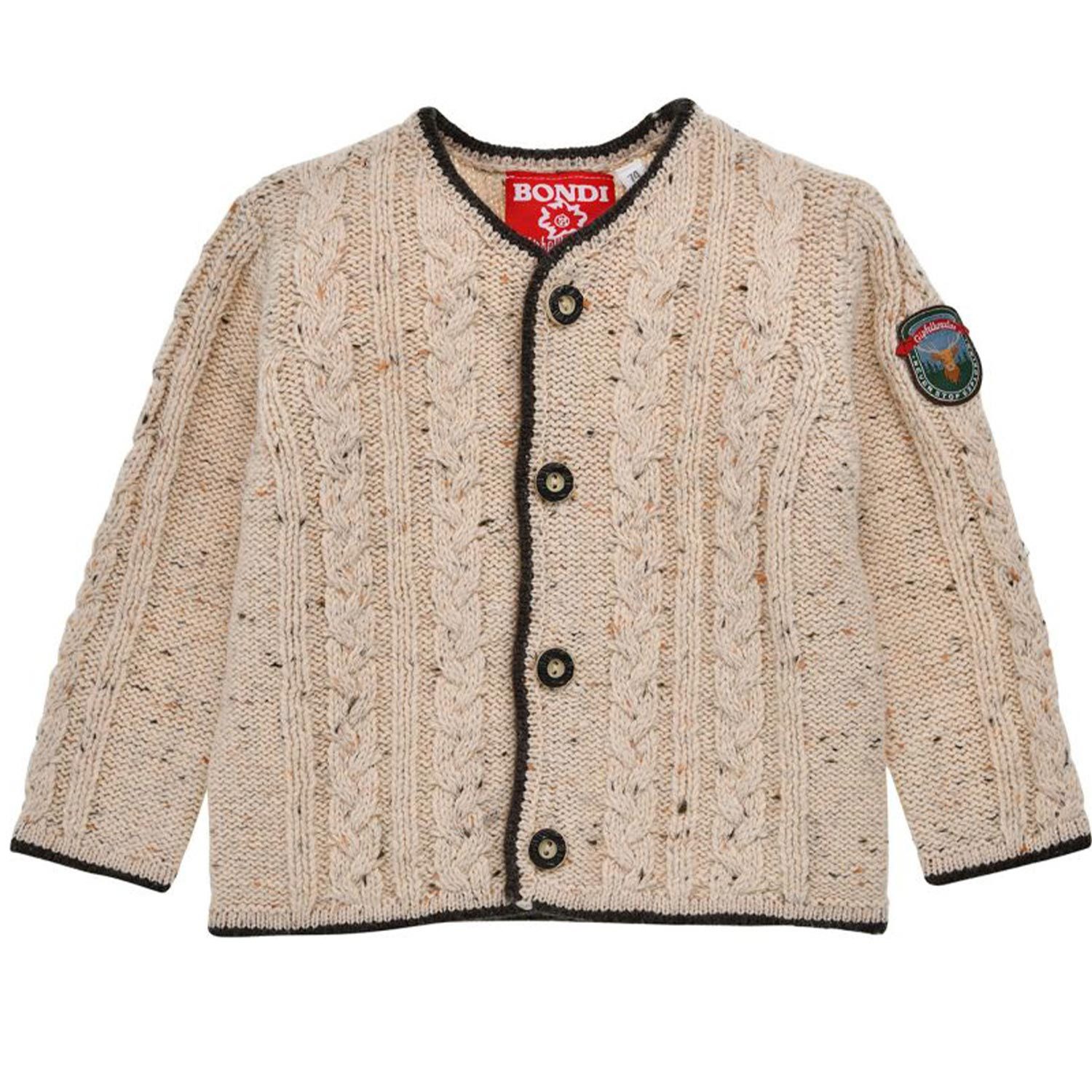 BONDI Trachtenjacke BONDI Baby Jungen Strickjacke 91840, Beige Melang
