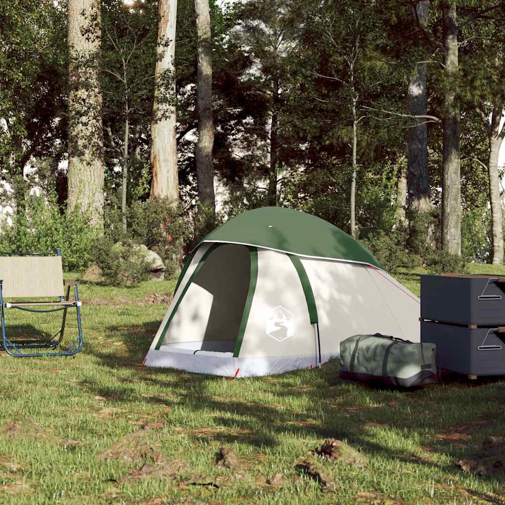 vidaXL Kuppelzelt Kuppel-Campingzelt 1 Person Grün Wasserdicht, (1 tlg)