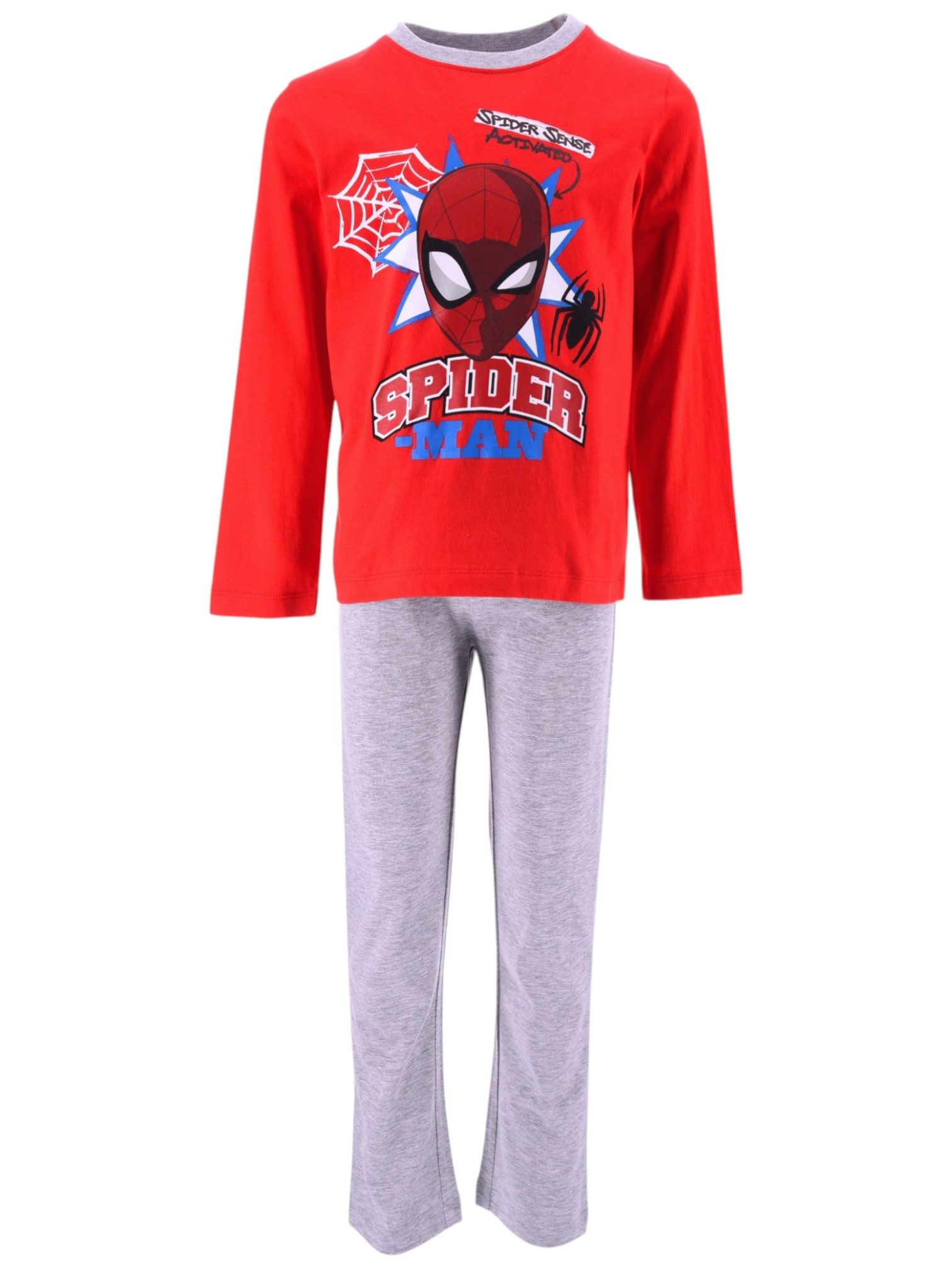 Spiderman Schlafanzug Marvel (2 tlg) Kinder Pyjama langarm Gr. 98 - 128 cm