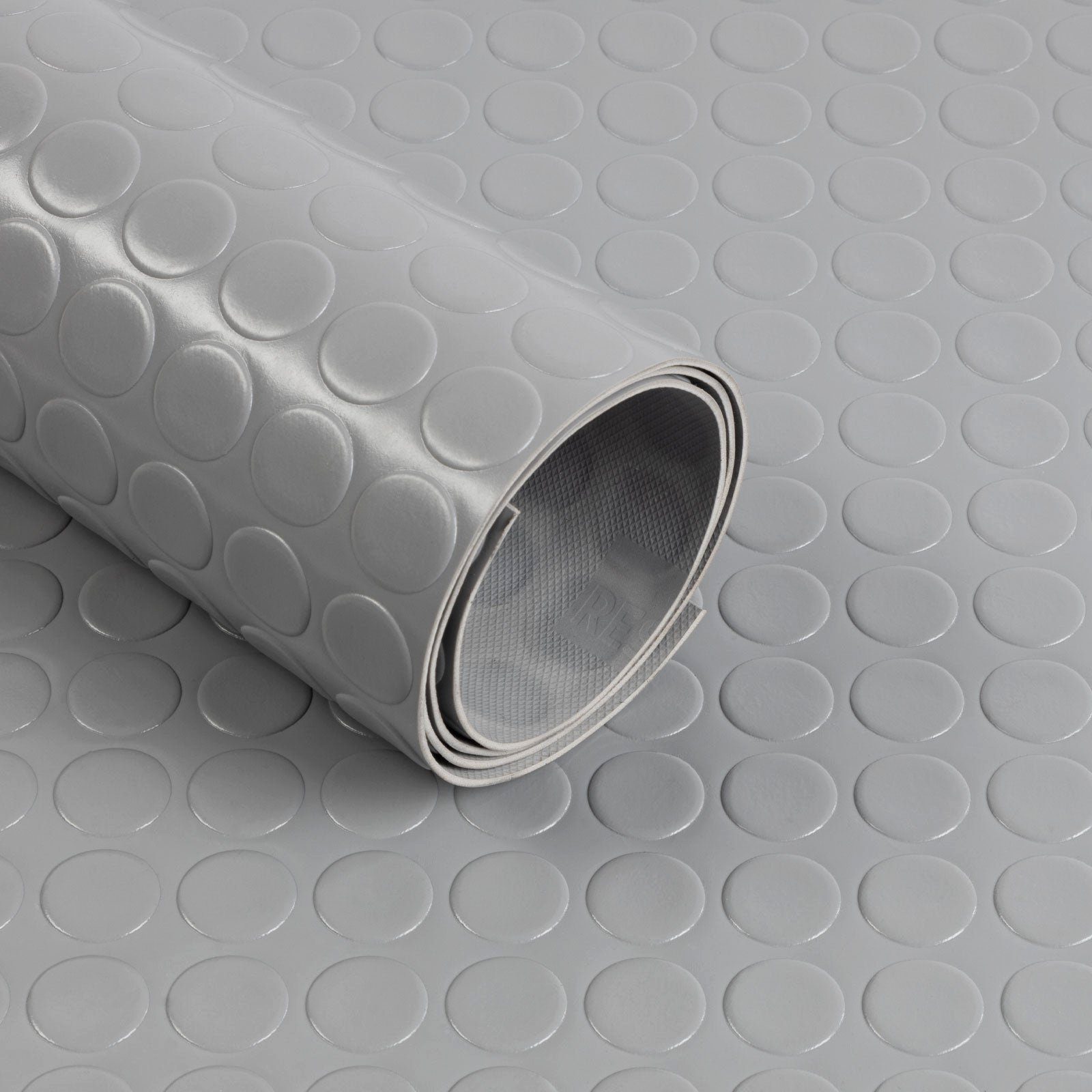 Grau Farben Bodenschutzmatte PVC-Bodenbelag, Noppen, 2mm, Kubus Große Stärke viele