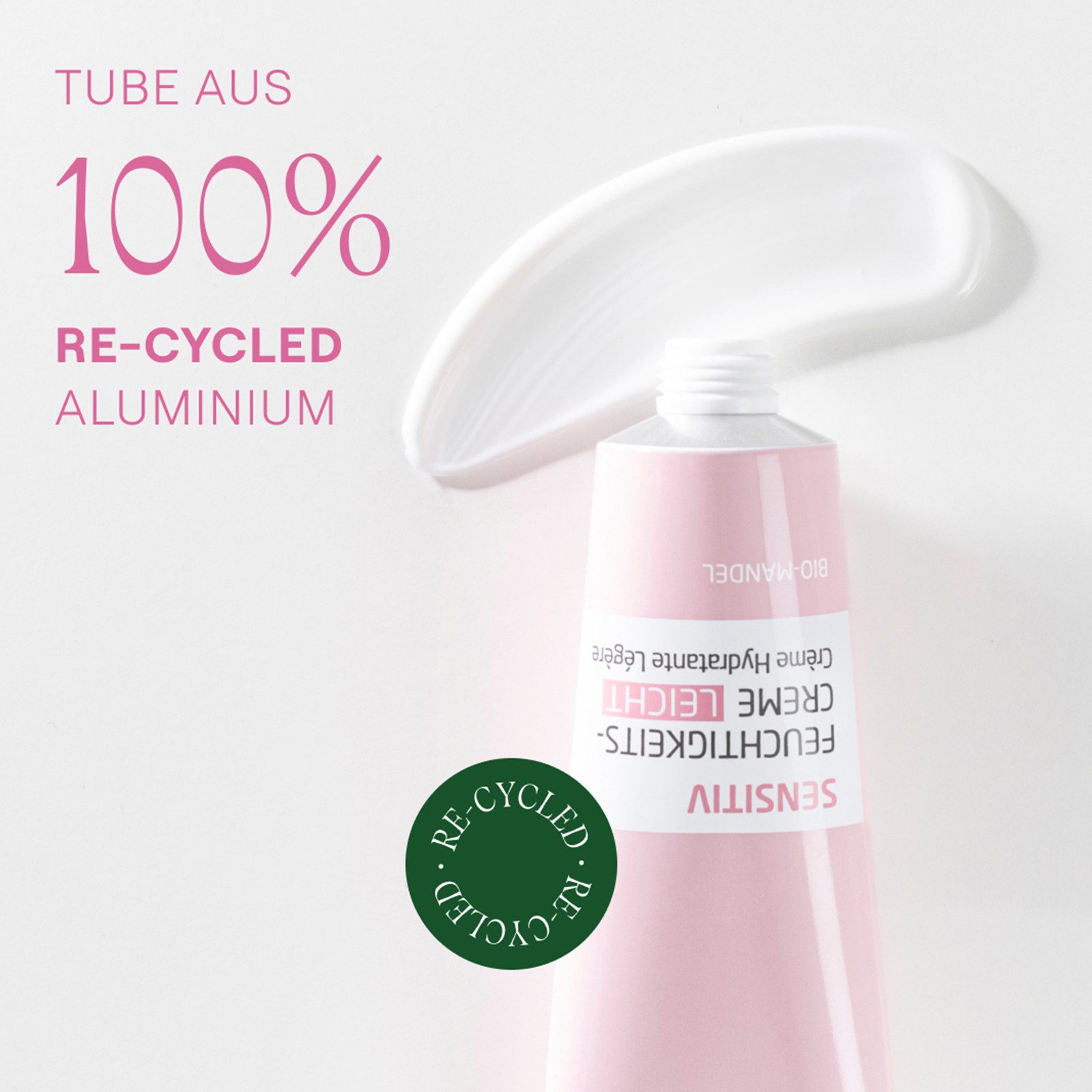 WELEDA Gesichtspflege SENSITIV FEUCHTIGKEITSCREME LEICHT MANDEL, für alle Hauttypen, parfümfrei, spendet intensive Feuchtigkeit