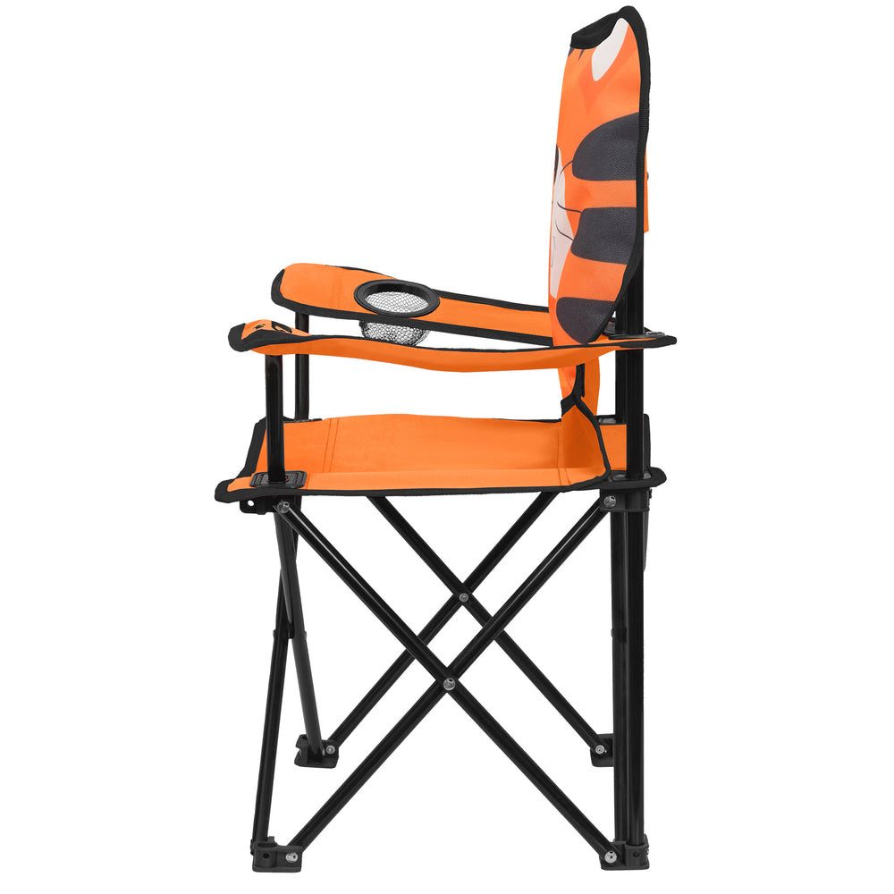 NILS FUN Campingstuhl Kinderstuhl Tiger (Spar-Set, 1 St), hohe Stabilität bei bis zu 100 kg Tragkraft