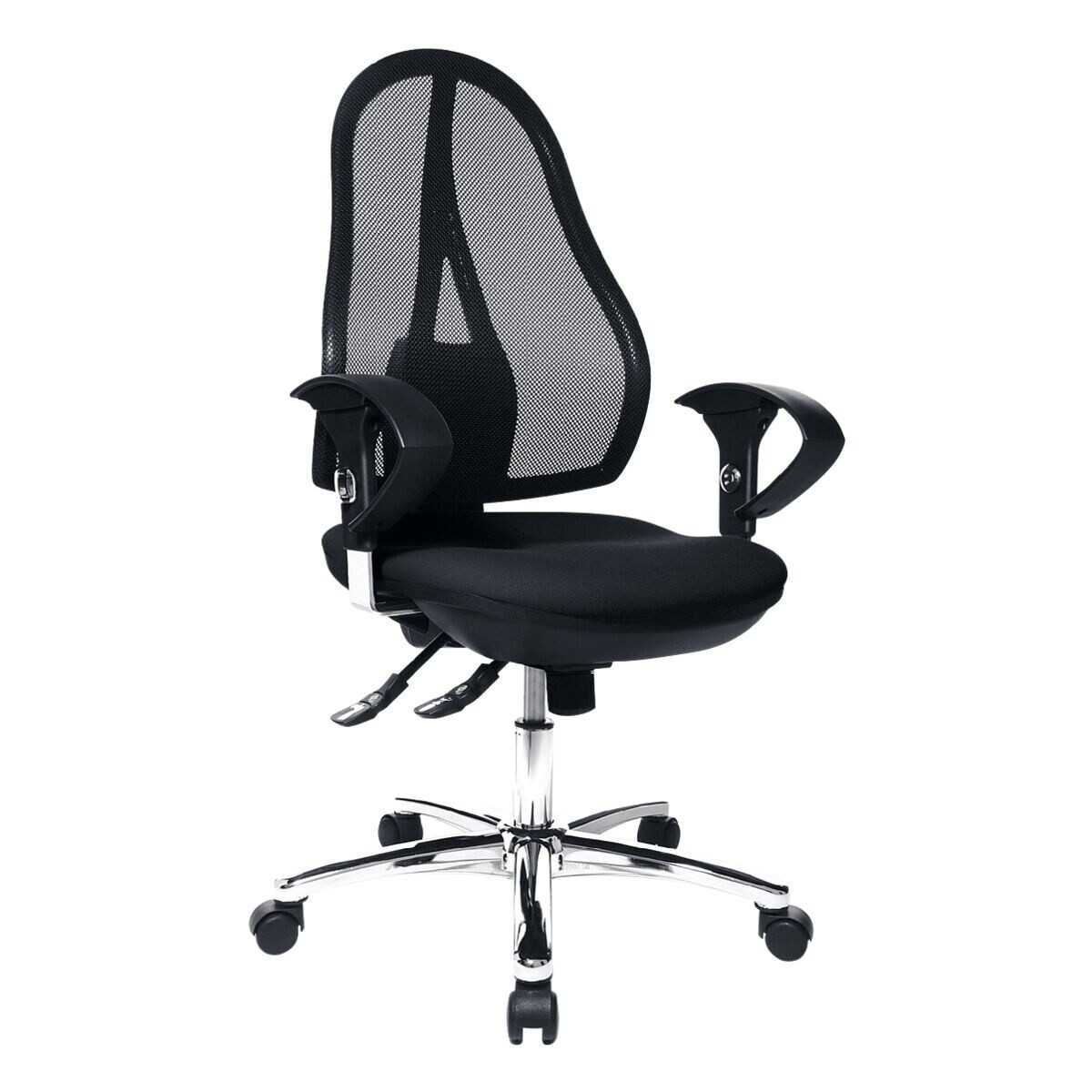 TOPSTAR Schreibtischstuhl Open Point SY Deluxe, verstellbare Armlehnen, Bandscheibensitz, Lehnenhöhe 58 cm – Bild 4 von 4