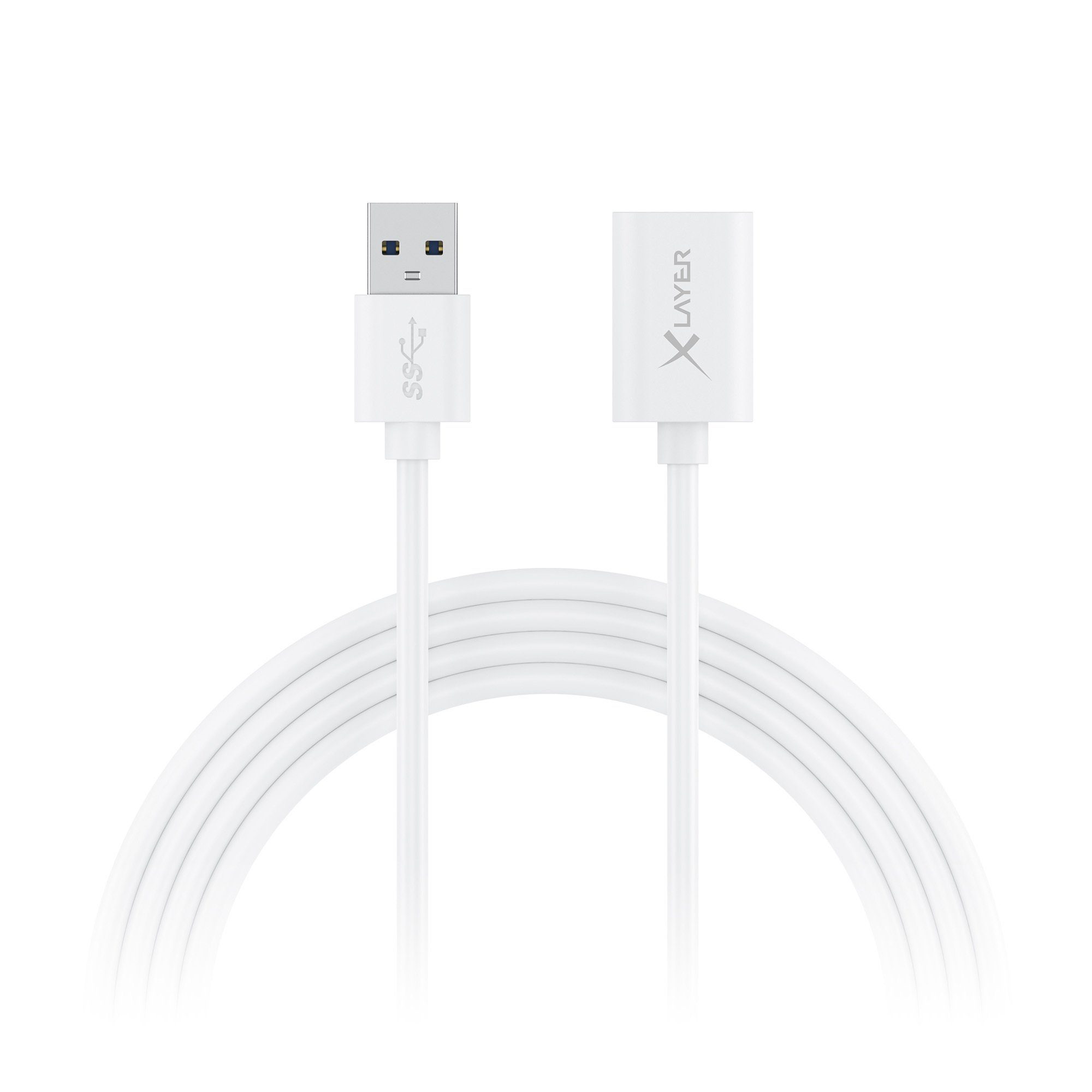 XLAYER Kabel Colour Line Verlängerungskabel USB to USB 1.5 m Smartphone-Kabel, USB Typ A, USB Typ A (150.00 cm) – Bild 2 von 2