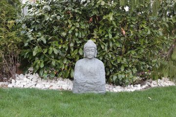 Kiom Gartenbrunnen Springbrunnen Figurenbrunnen FoBuddha Big Led 76 cm, 47 cm Breite