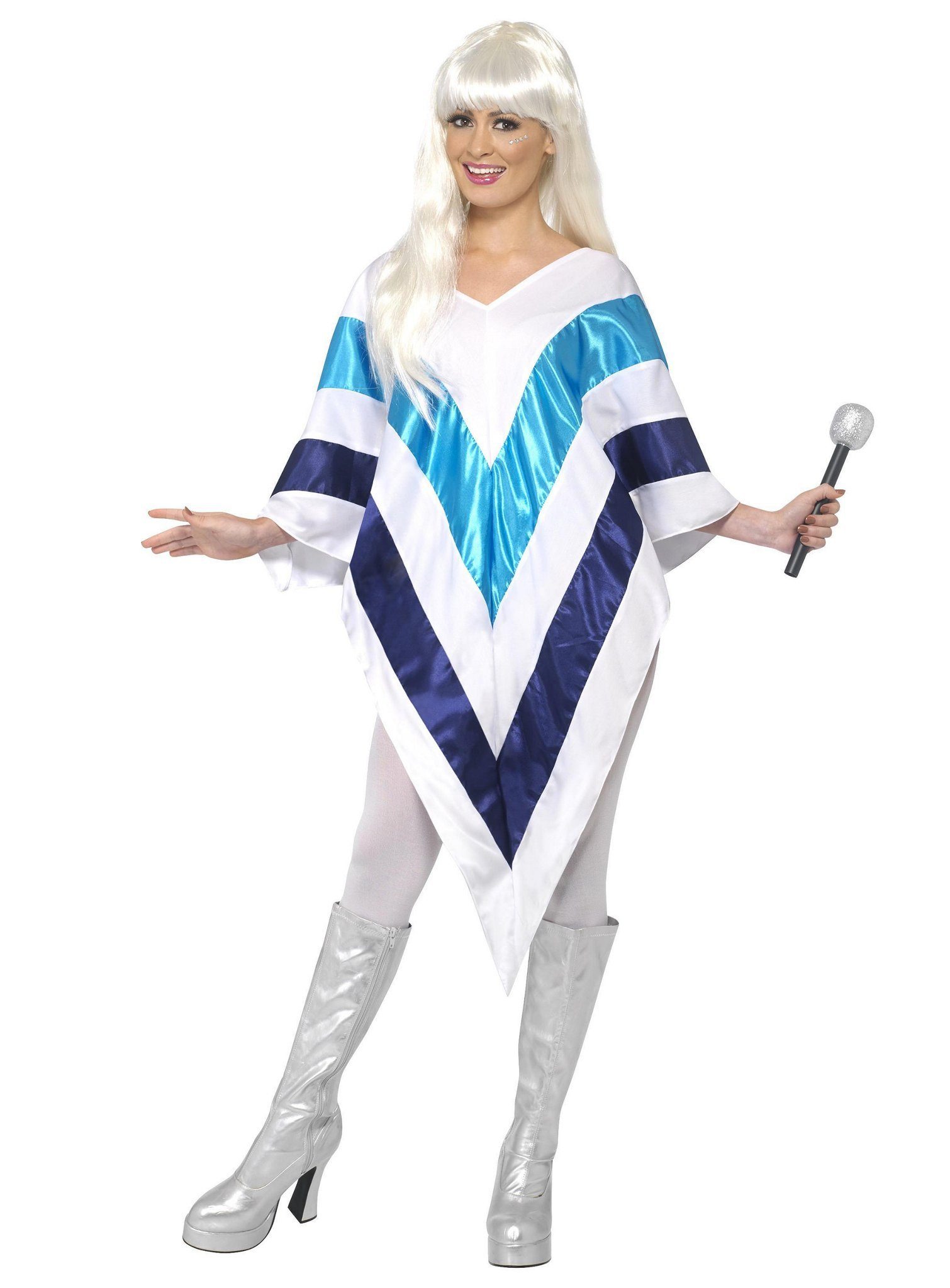 Smiffys Kostüm 70er Disco Poncho - Fasching Karneval Kostüm, Der Dress komm günstig online kaufen