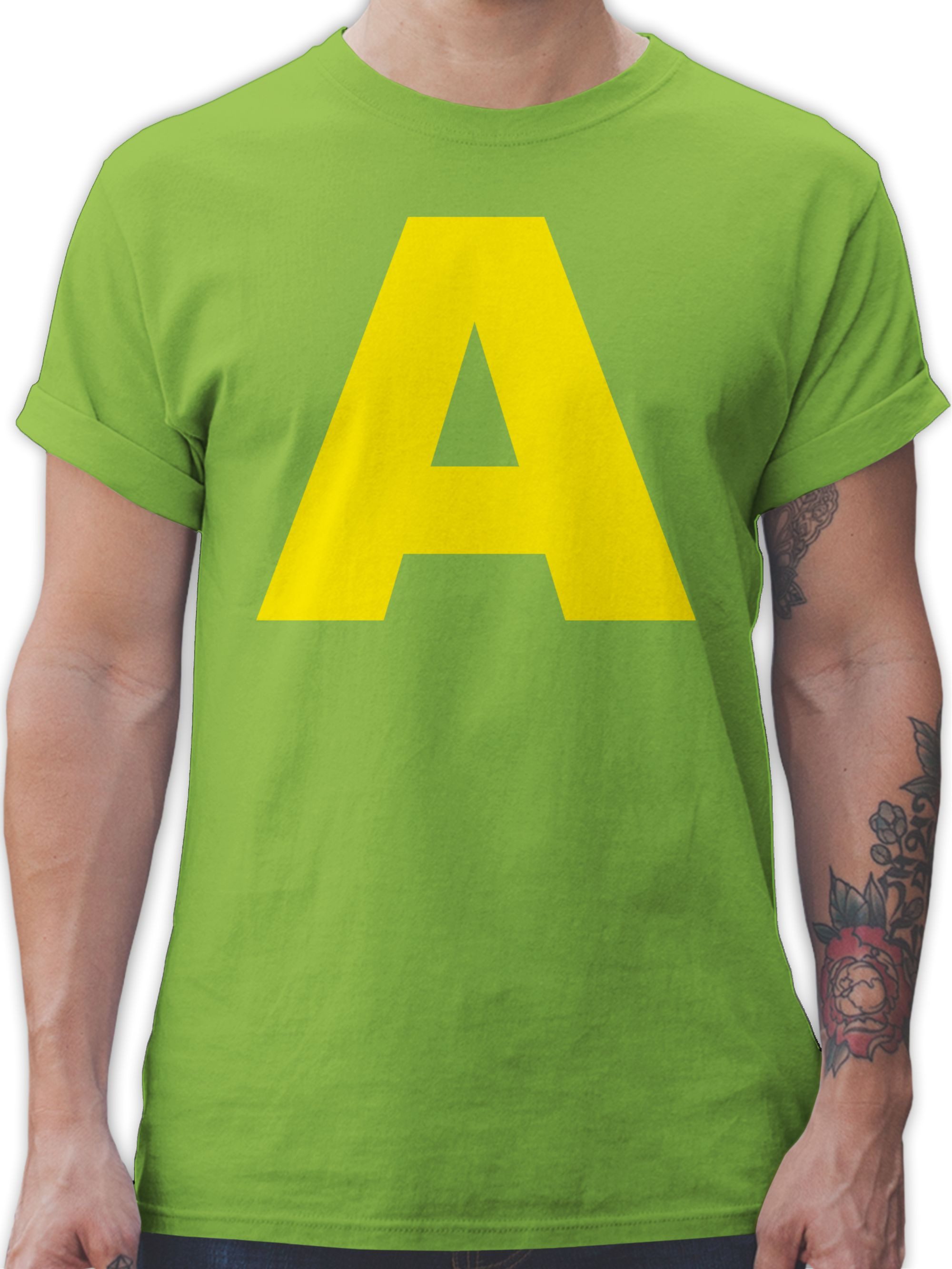 Shirtracer T-Shirt Kostüm Buchstabe A Streifenhörnchen günstig online kaufen