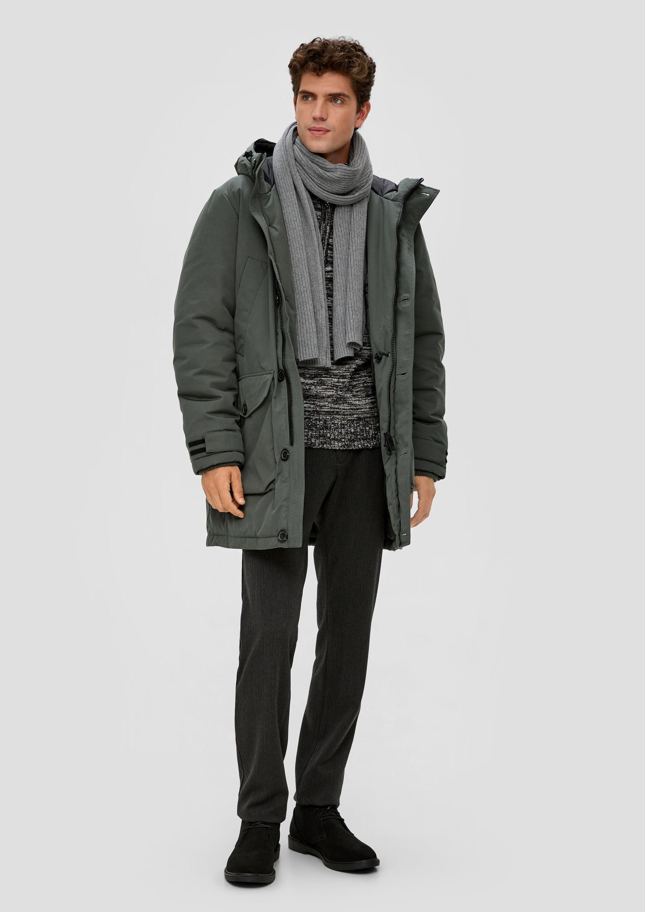 s.Oliver Schal Tuch, Strickschal aus Baumwolle