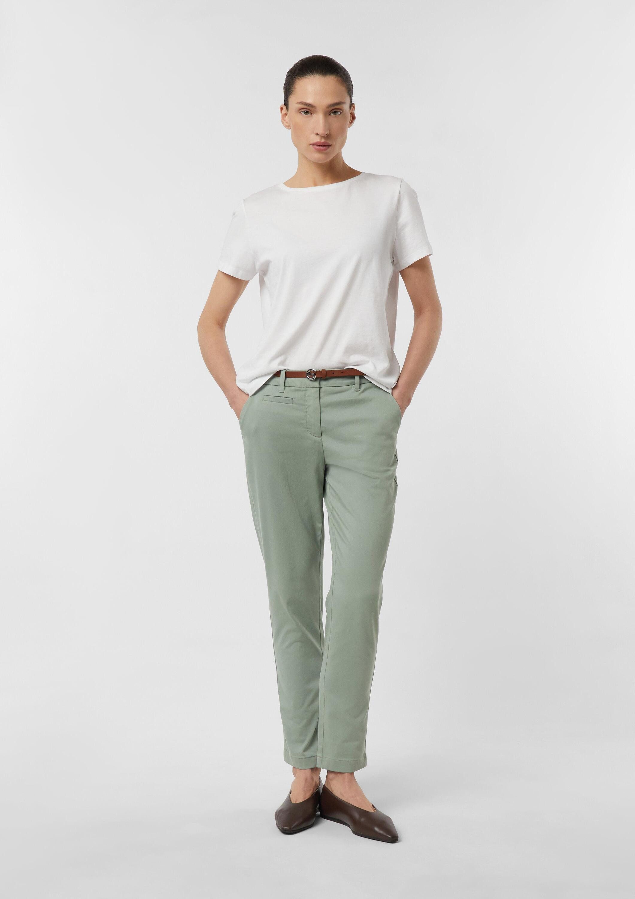 comma Chinos Hose Chinohose mit Gürtel
