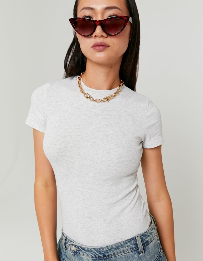 Tally Weijl Kurzarmbody SBOCOCOSYT Baumwollmischung, Basic, eng anliegend