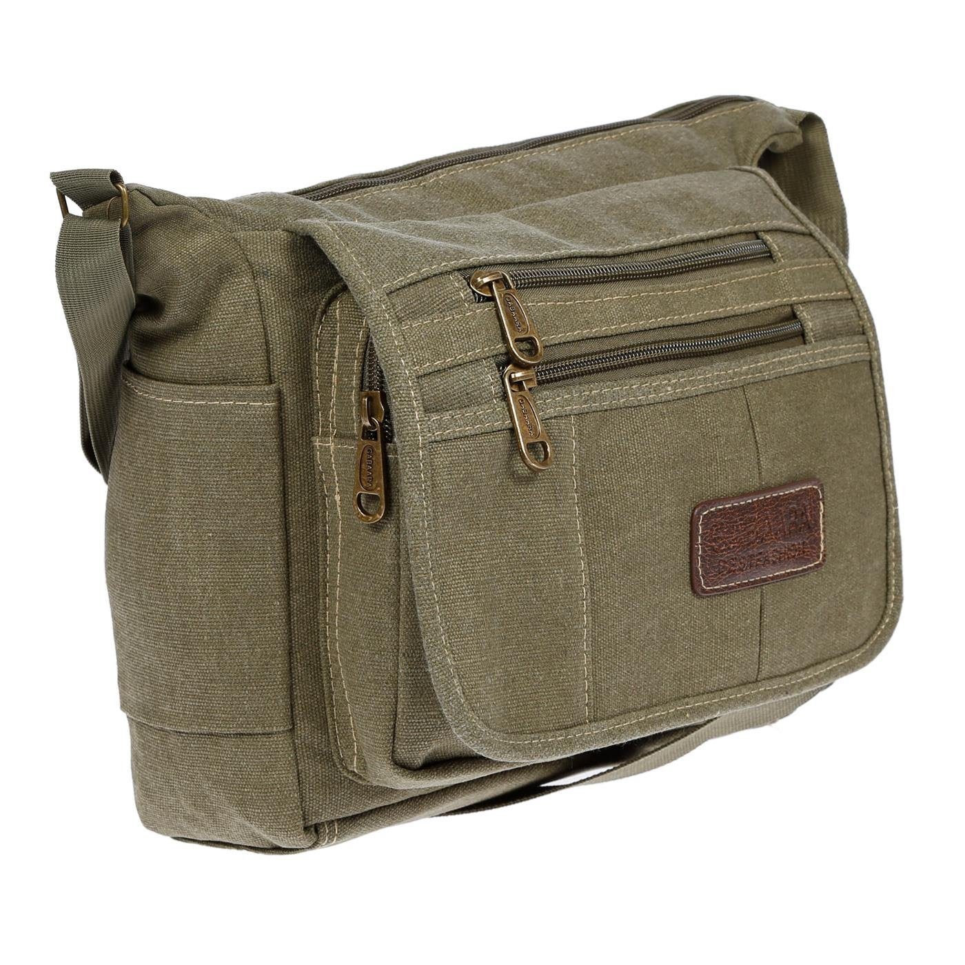 Christian Wippermann Umhängetasche Damen Tasche Canvas Umhängetasche Schultertasche Crossover Bag Damenha