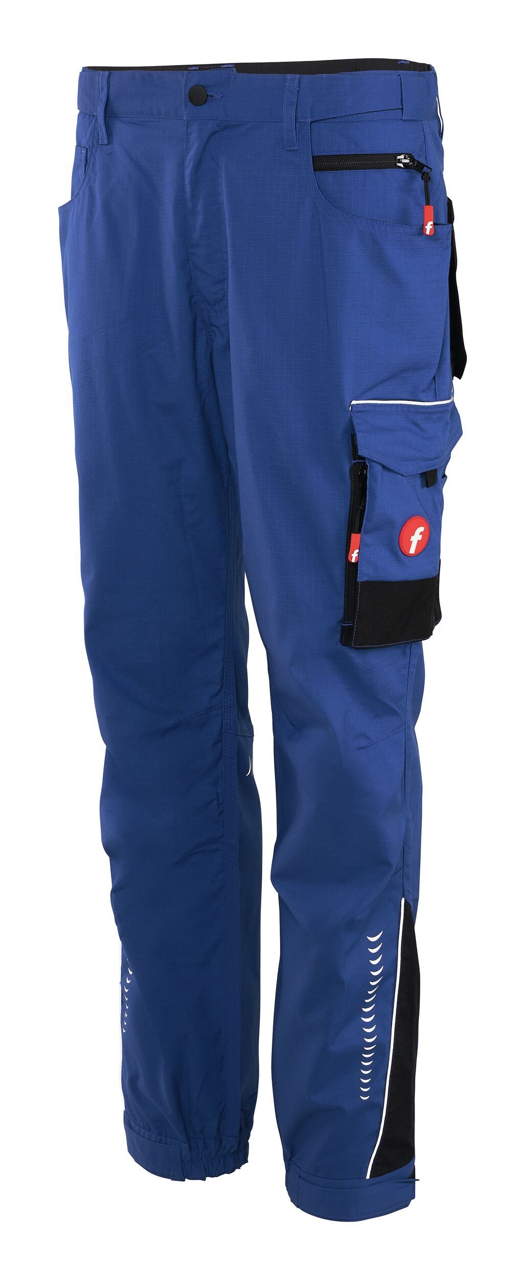 fortis Arbeitsbundhose Herren-Cargohose Performance kornblau/schwarz