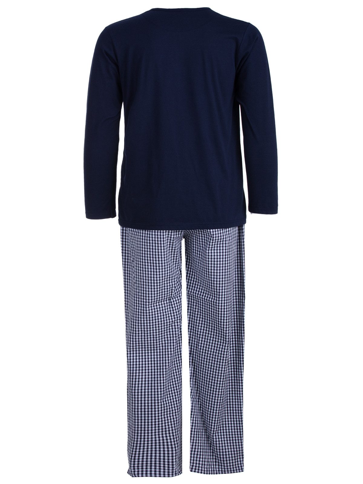 Henry Terre Schlafanzug Pyjama Set Langarm - Karo günstig online kaufen