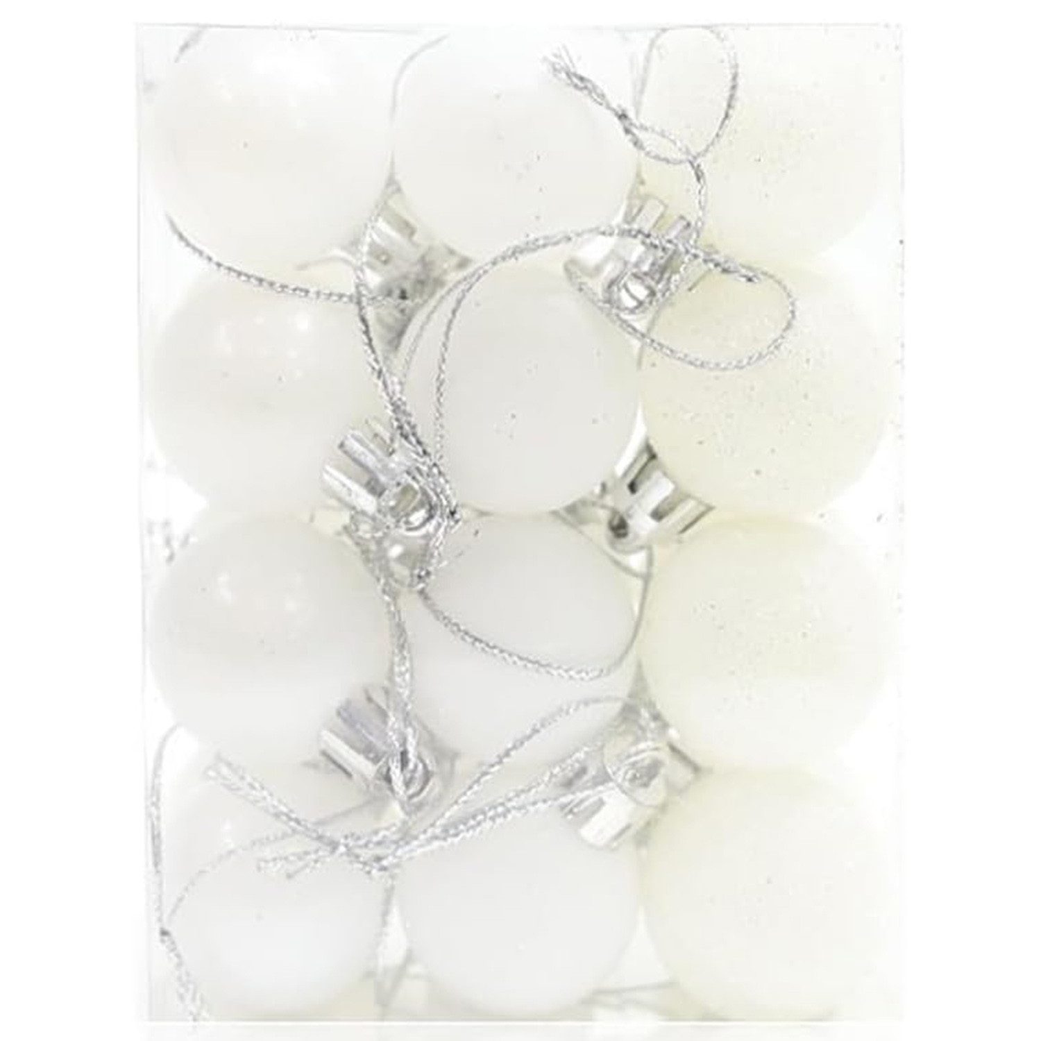 Coonoor Weihnachtsbaumkugel 24er Set Weihnachtskugeln,Christbaumschmuck Set mit Aufhängen, Christbaumkugeln Bunt, Mehrweg Weihnachtsdeko