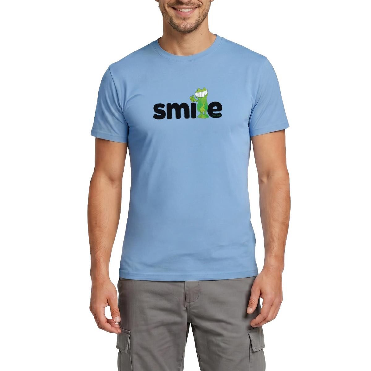 T-Shirt Janosch Günter Kastenfrosch Smile Design Männer T-Shirt