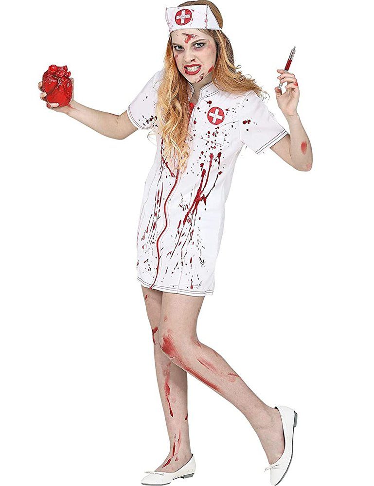 Widmann S.r.l. Vampir-Kostüm Kostüm Zombie Krankenschwester für Mädchen 2-tlg.