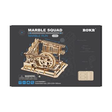 Robotime Modellbausatz ROKR Murmelbahn Squad LG502 3D-Holzpuzzle 239 Teile