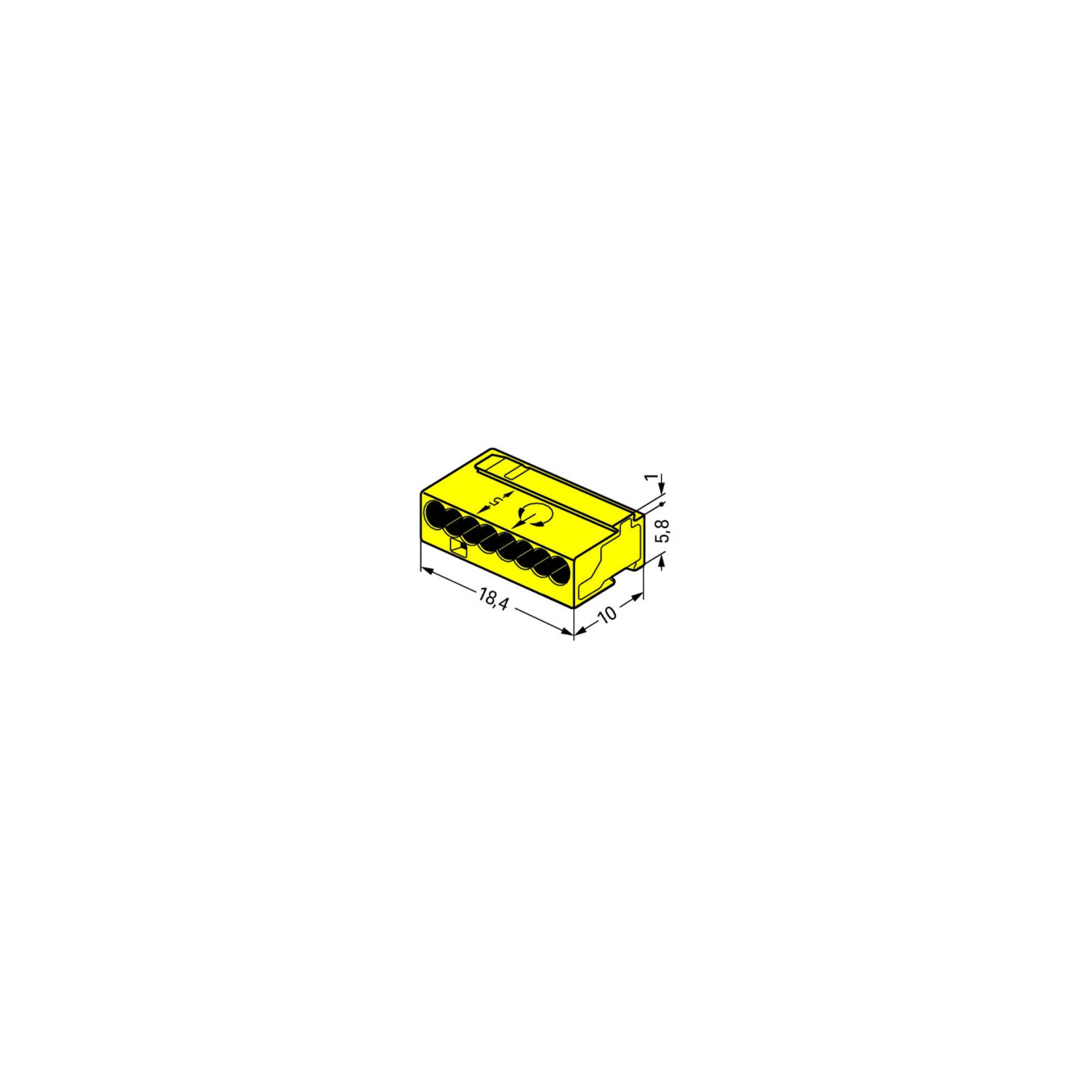 WAGO Koax-Kabelverbinder WAGO GmbH& Co. KG Verb.dosenklemme ge 8x0,6-0,8mm 243-508 50 Stk