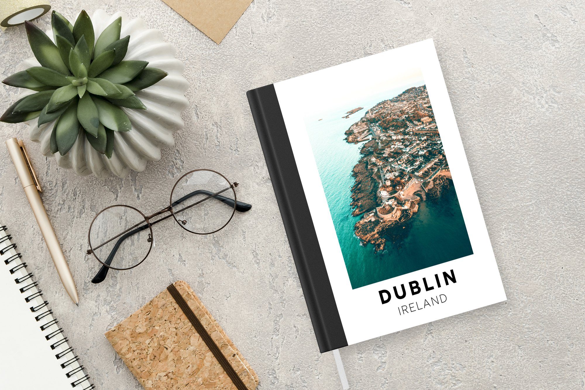 Dublin Notizheft, Seiten, A5, Notizbuch - Journal, MuchoWow Haushaltsbuch Irland Merkzettel, 98 Meer, - Tagebuch,