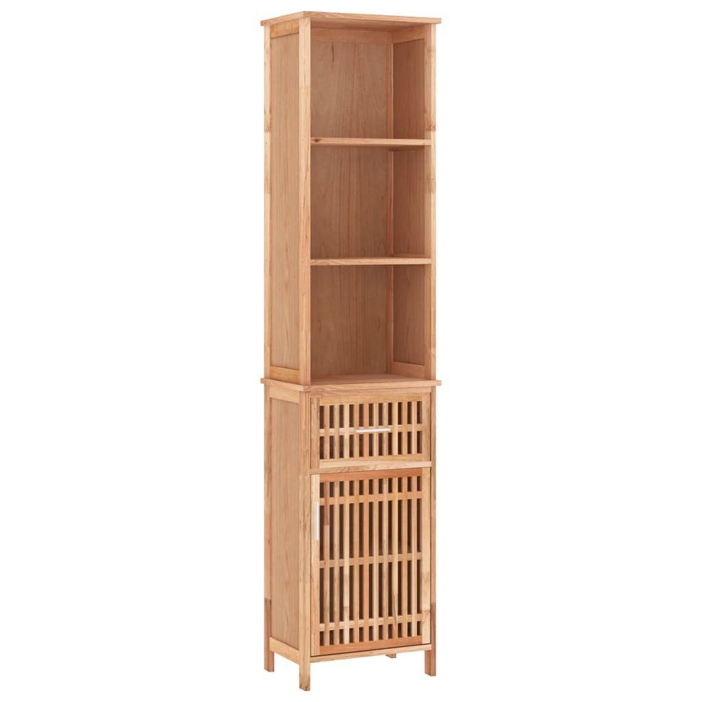 vidaXL Badregal Badschrank 42x29x182 cm Massivholz Nussbaum