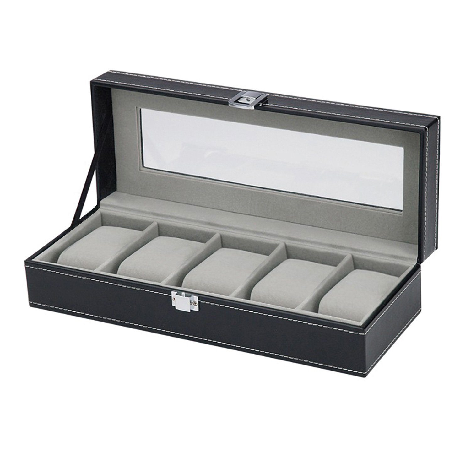 Selva Technik Uhrenbox Uhrensammelbox für 5 Uhren