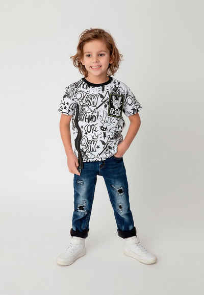 Gulliver T-Shirt mit rockigem Print