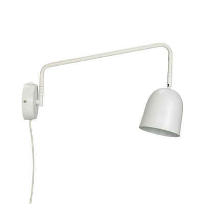 mokebo Wandleuchte »Die Schwungvolle«, schwenkbar in Mattschwarz, LED-fähige Lampe o. Wandleuchte in Weiß