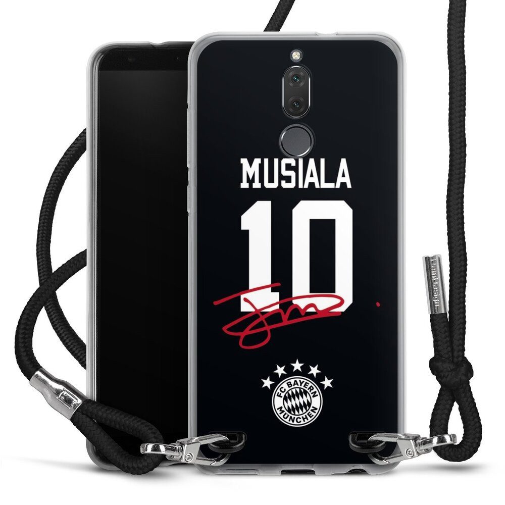 DeinDesign Handyhülle FC Bayern München Jamal Musiala FCB Musiala 10, Huawei Mate 10 lite Handykette Hülle mit Band Case zum Umhängen