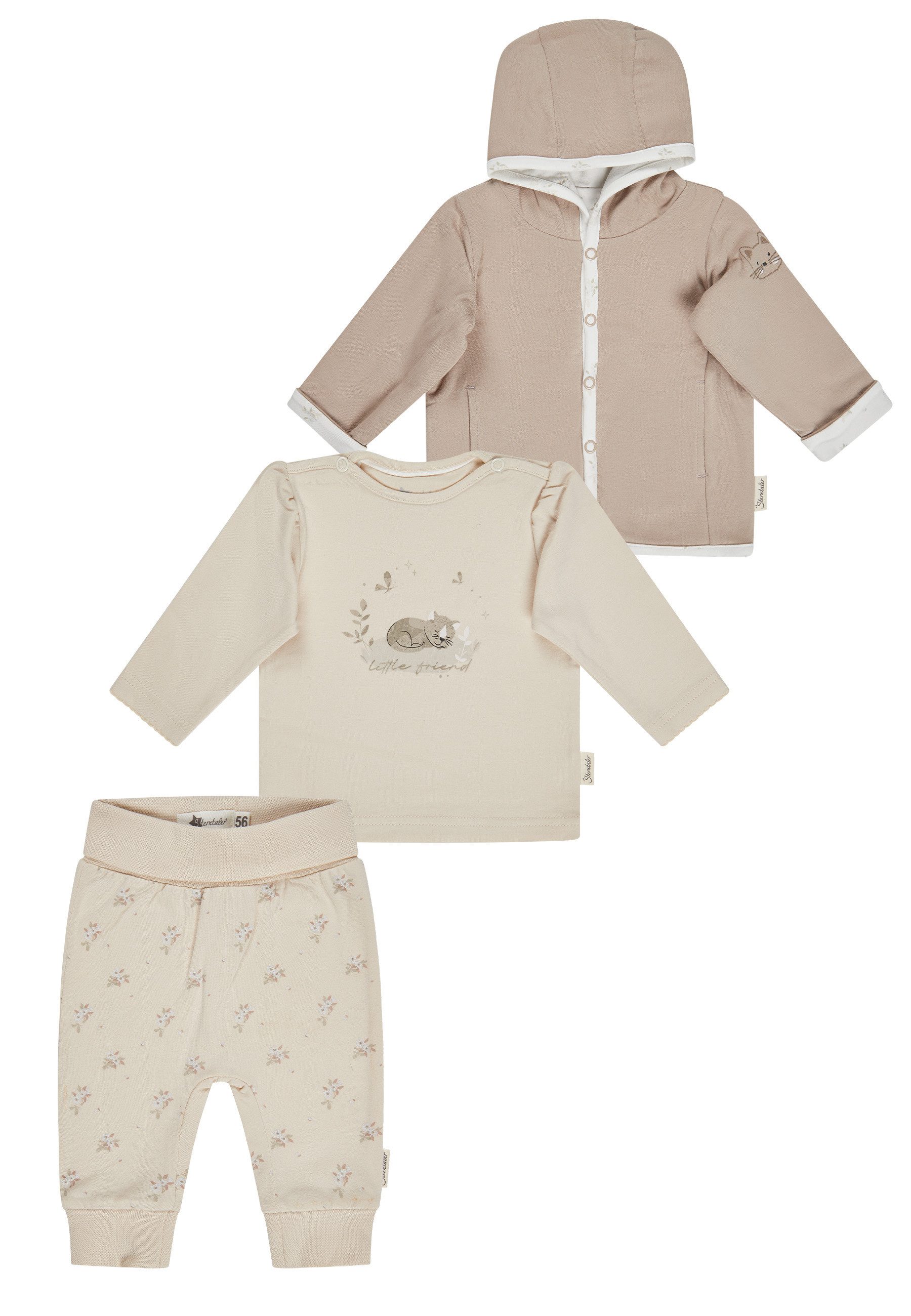 Sterntaler® Strampler Set Jacke, Hose und Shirt (1-tlg)