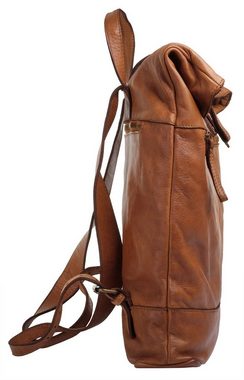 forty° Tagesrucksack, echt Leder, Made in Italy