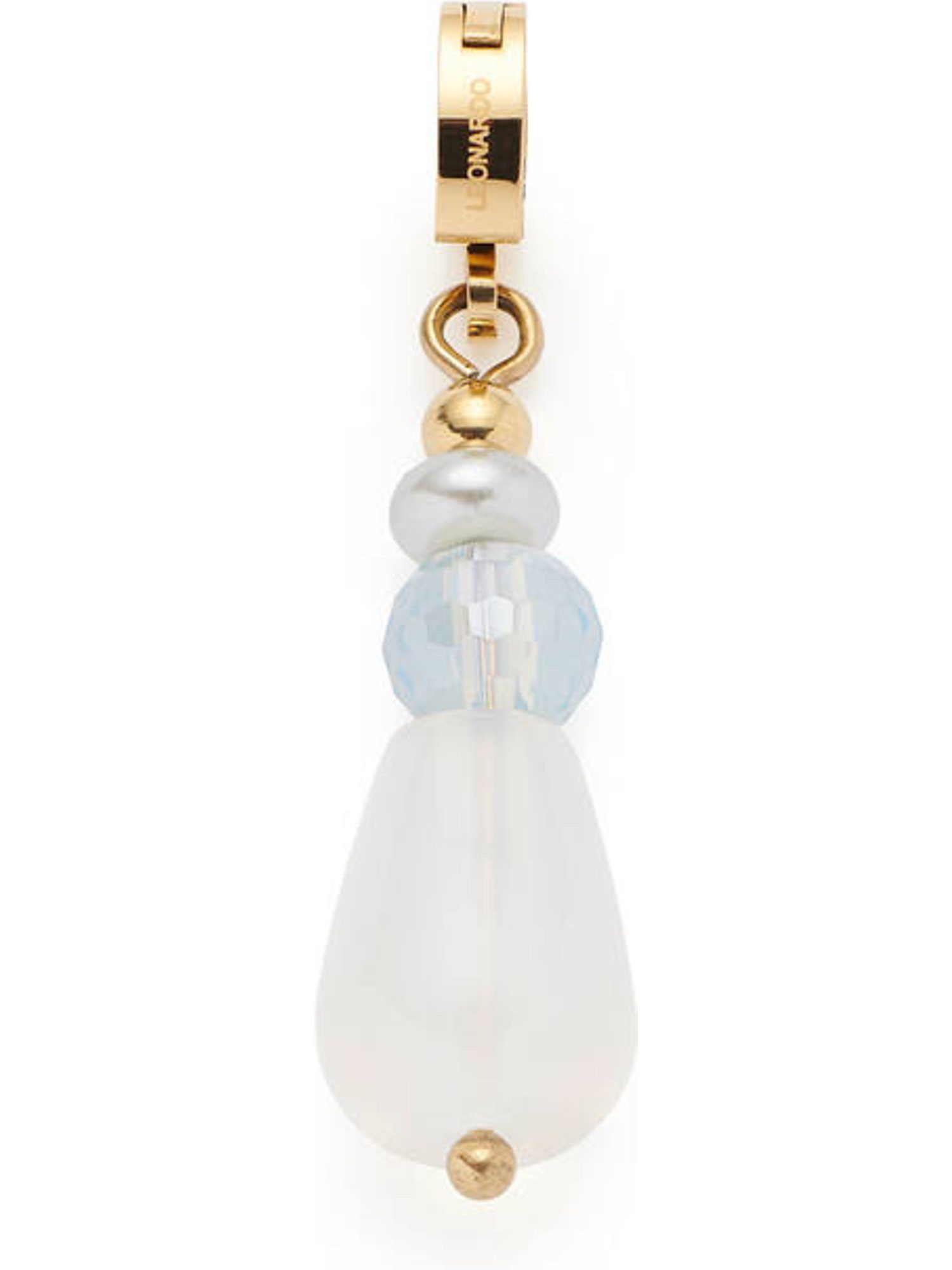 LEONARDO Kettenanhänger Leonardo Damen-Charm Edelstahl Glasstein