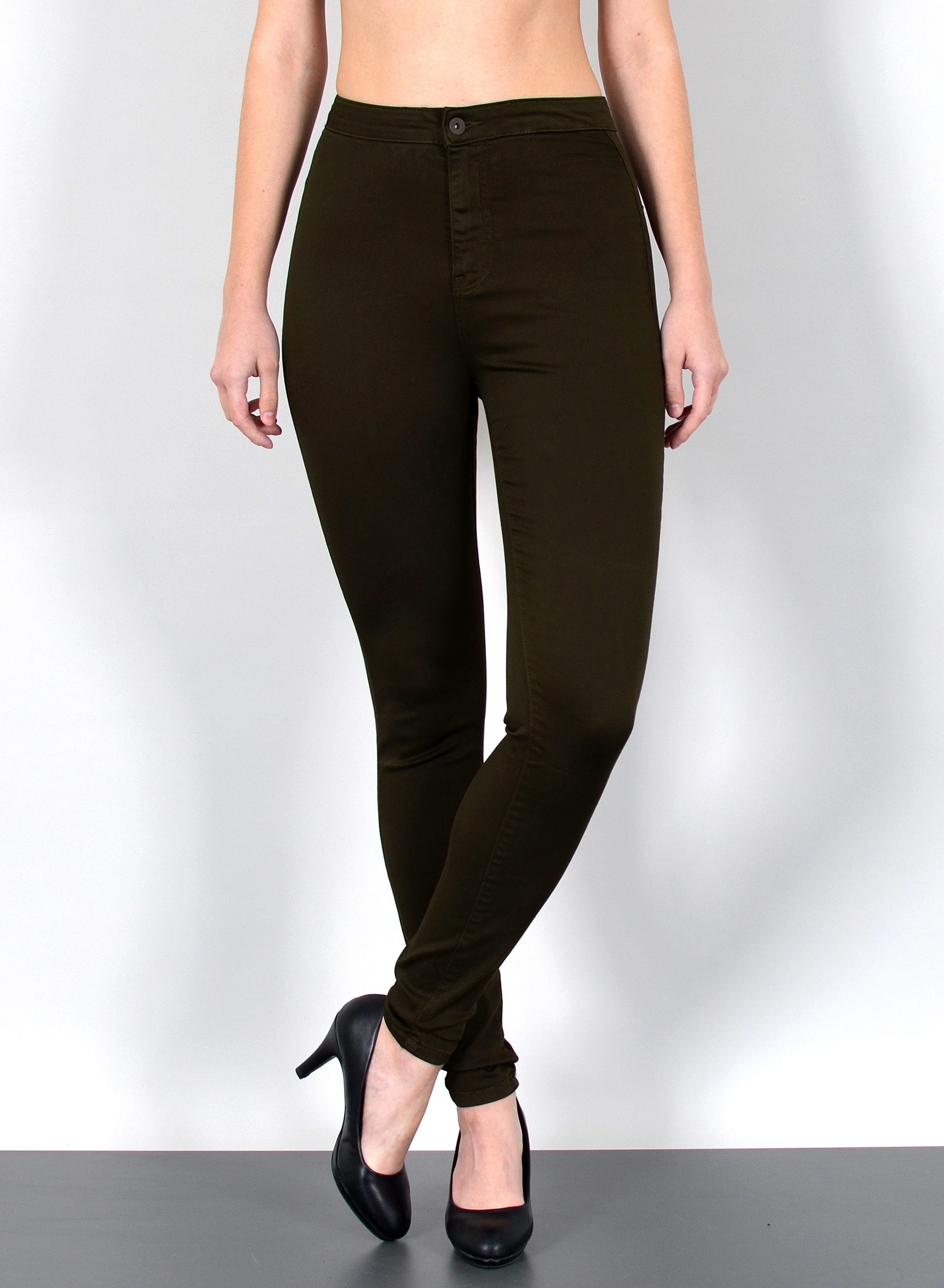 ESRA Skinny-fit-Jeans Z92 Damen Jeans Skinny Hose High Waist