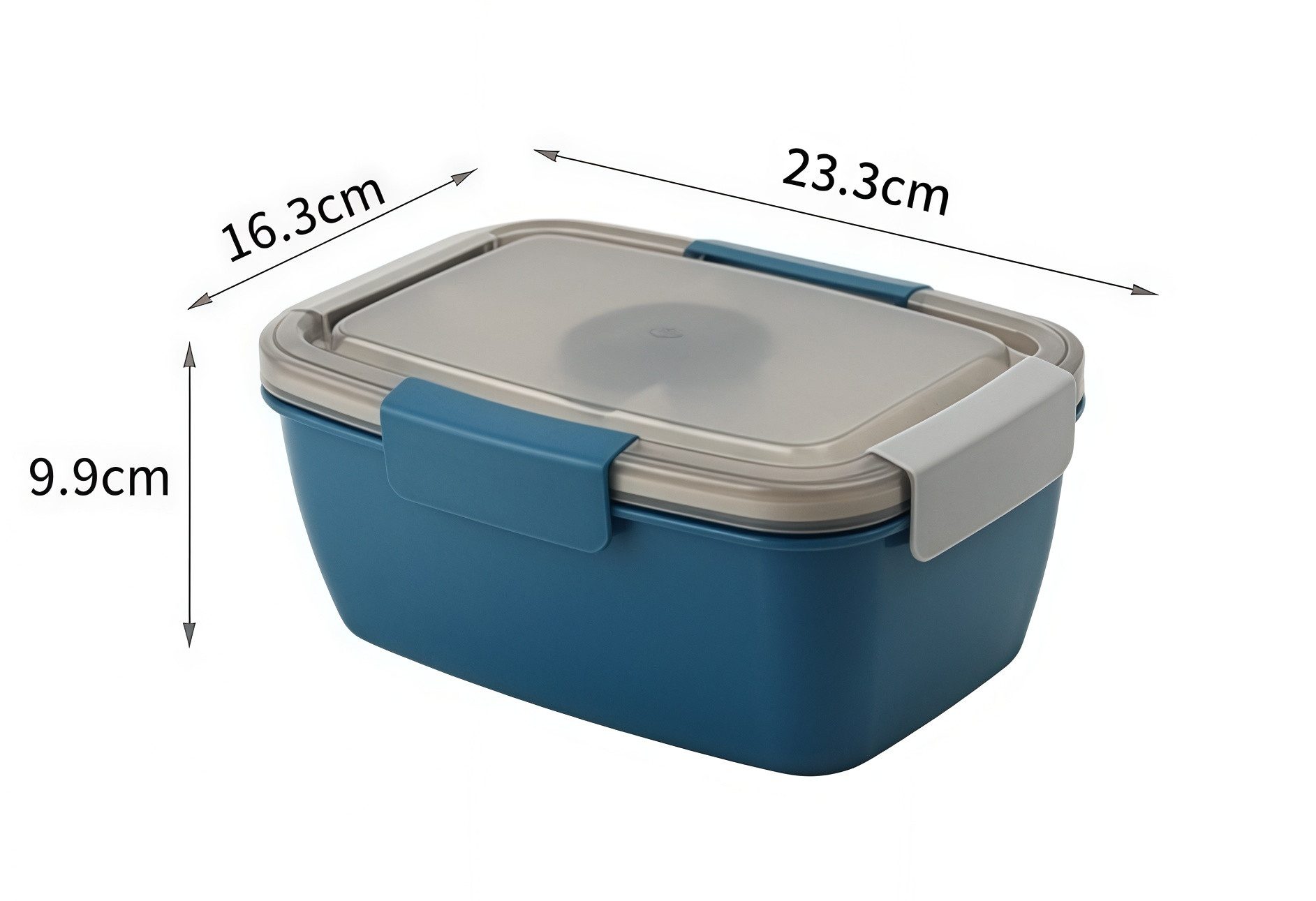 FOUORTUNATE-BEE Lunchbox Lunchbox 2000 ml für Kinder und Erwachsene, auslaufsicher mit Fächern, Ideal für Schule, Picknick oder Salate – praktische Bento-Box – Bild 2 von 5