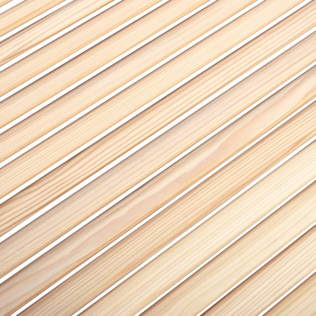 vidaXL Schranktür, Türen Lamellen-Design 2 Stk. 99,3x39,4 cm Massivholz
