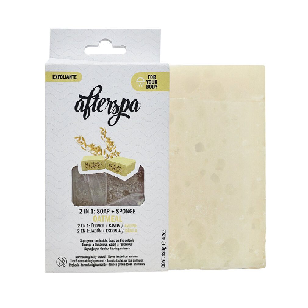 Unilever Hautpflegeschwamm AfterSpa Haferflocken Multifunktions-Seifenschwamm 120 g