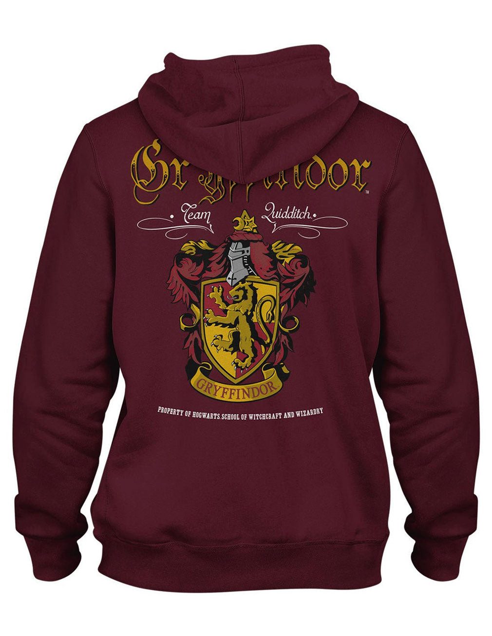 Harry Potter Hoodie Gryffindor Gothic Font Hoodie Quidditch Hogwarts