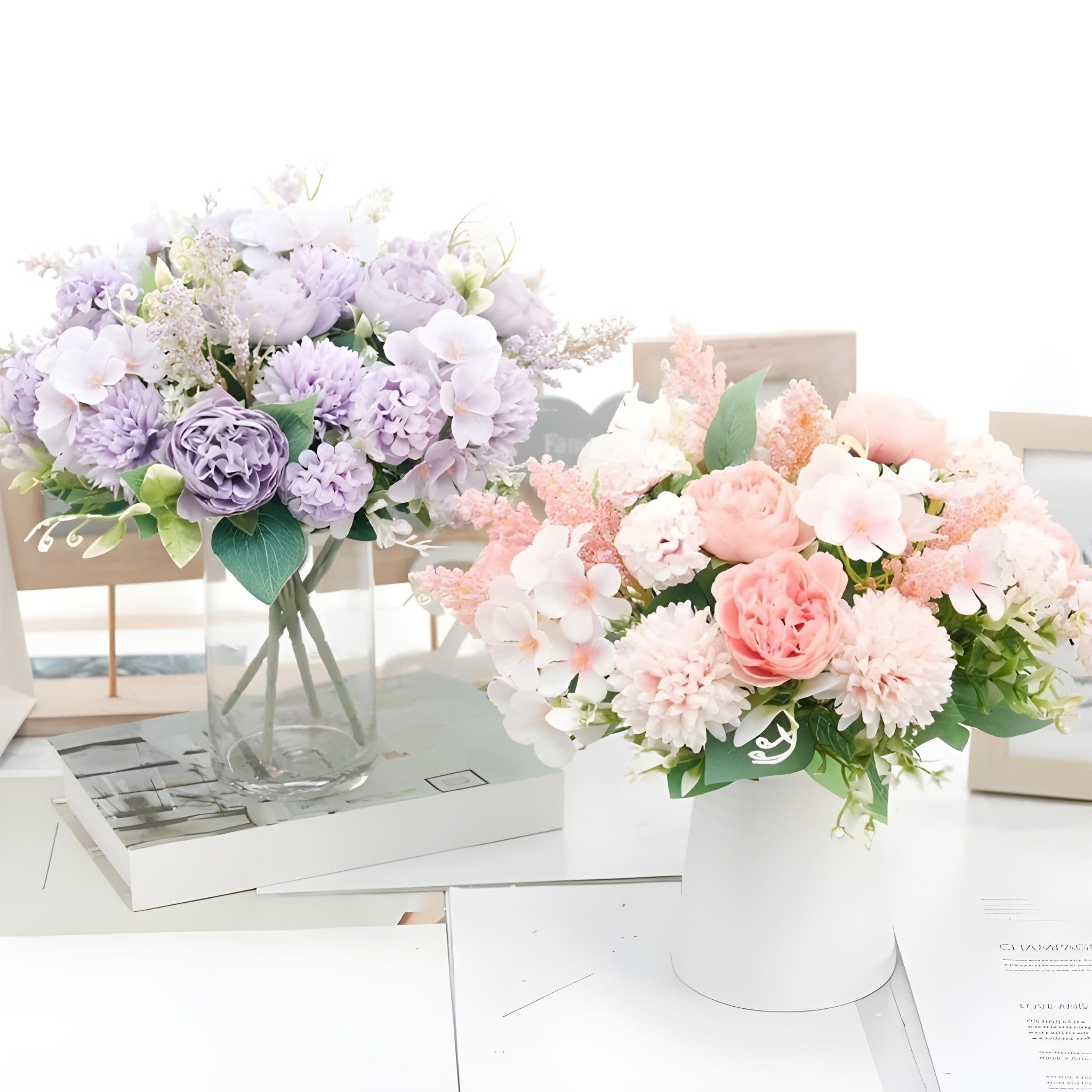 Kunstblumenstrauß Kunstblumenstrauß aus Seidenblumen – Kunstrosen, günstig online kaufen